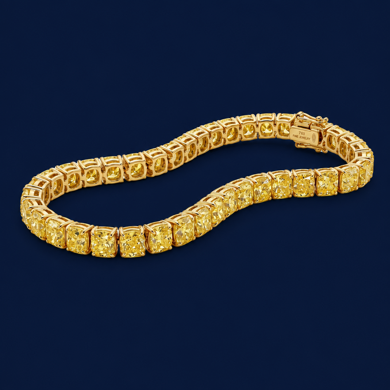 Cushion Cut Tennis Bracelet