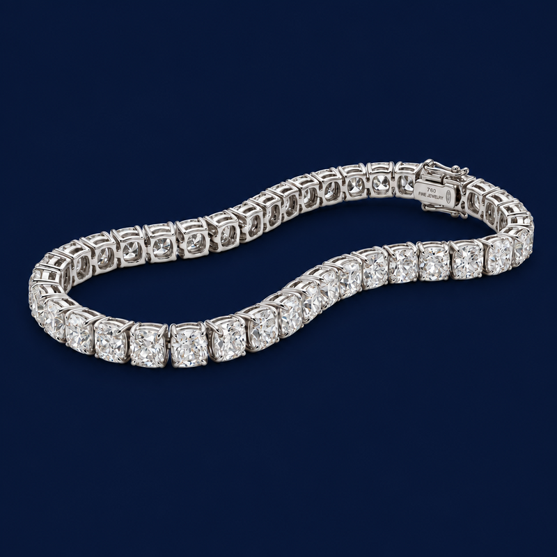 Cushion Cut Tennis Bracelet