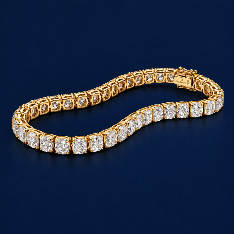 Cushion Cut Tennis Bracelet