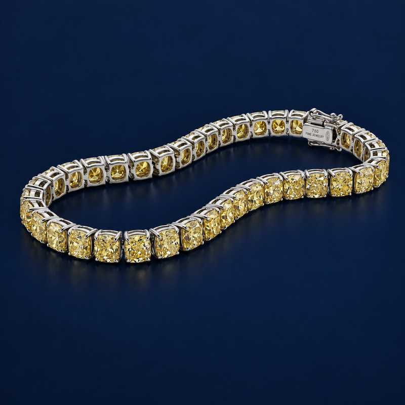 Cushion Cut Tennis Bracelet