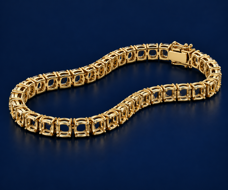 Cushion Cut Tennis Bracelet