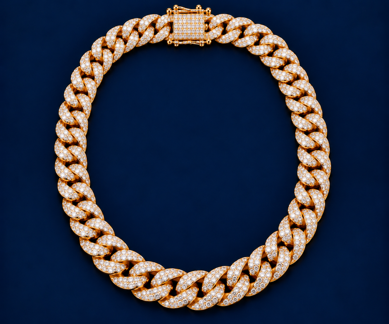 “Iced Out” Cuban Link Necklace
