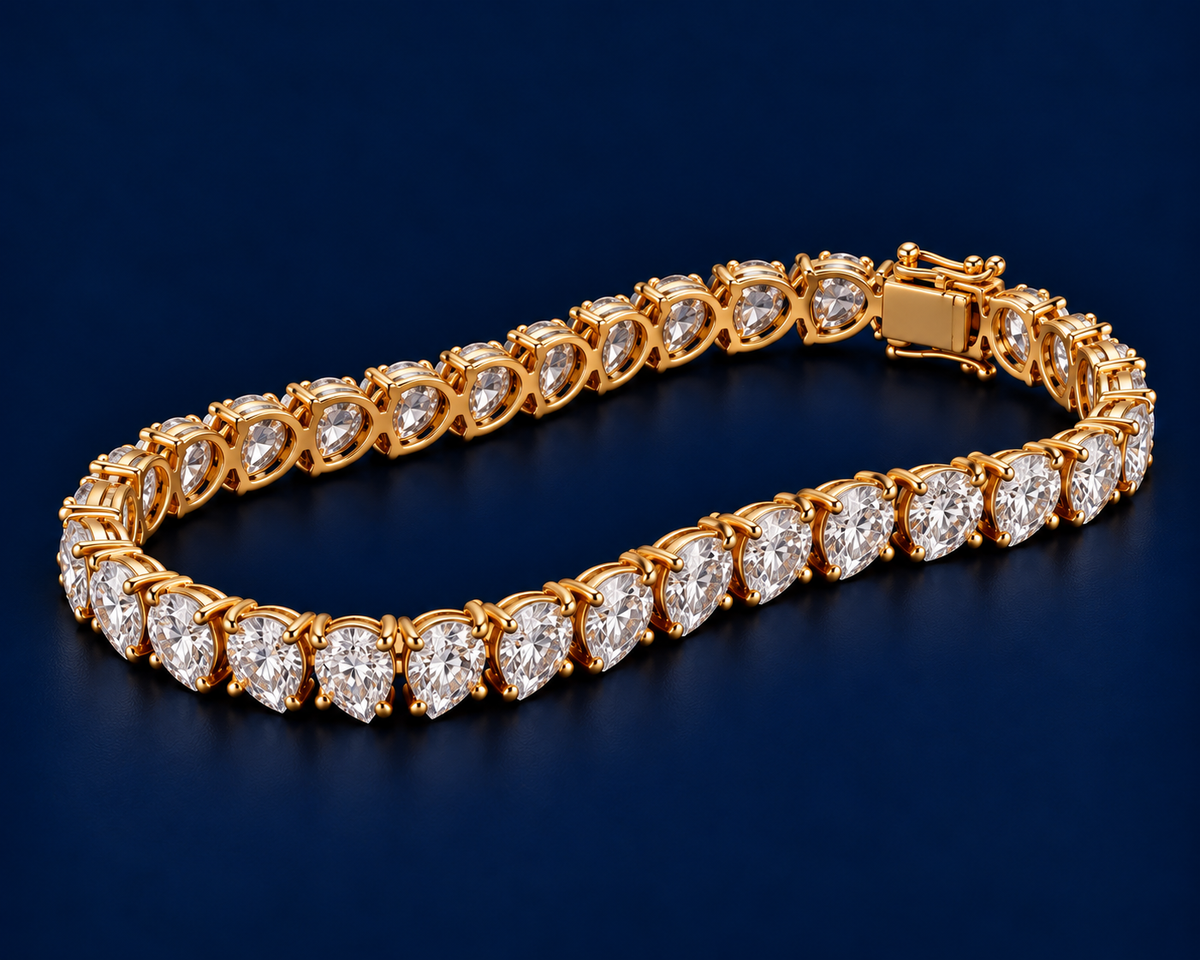 Pear Tennis Bracelet