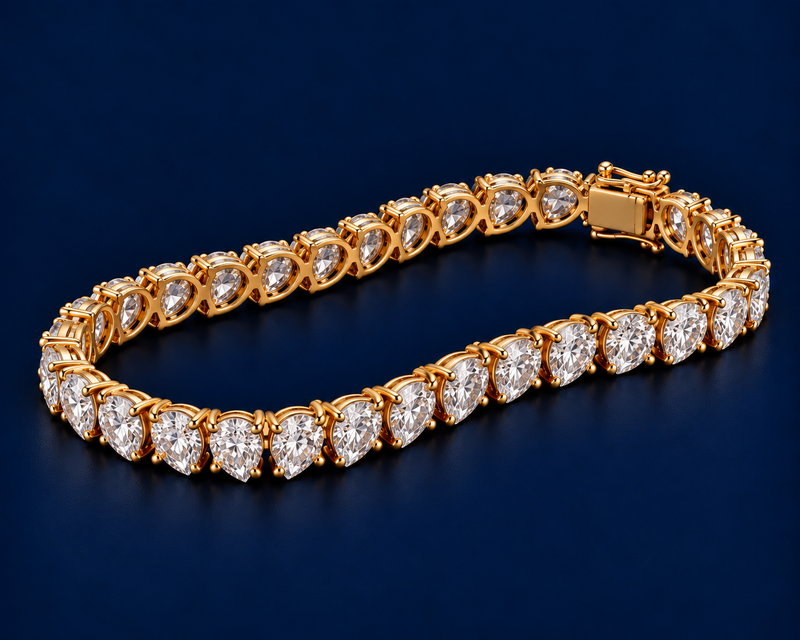 Pear Tennis Bracelet