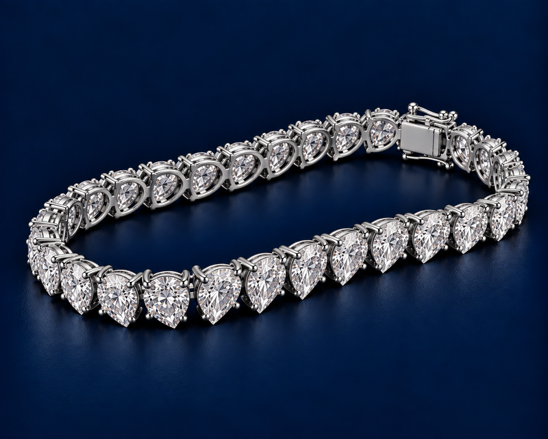 Pear Tennis Bracelet