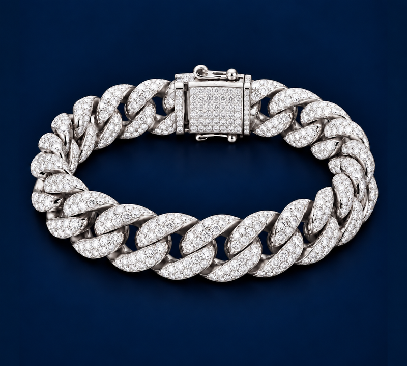 “Iced Out” Cuban Link Bracelet