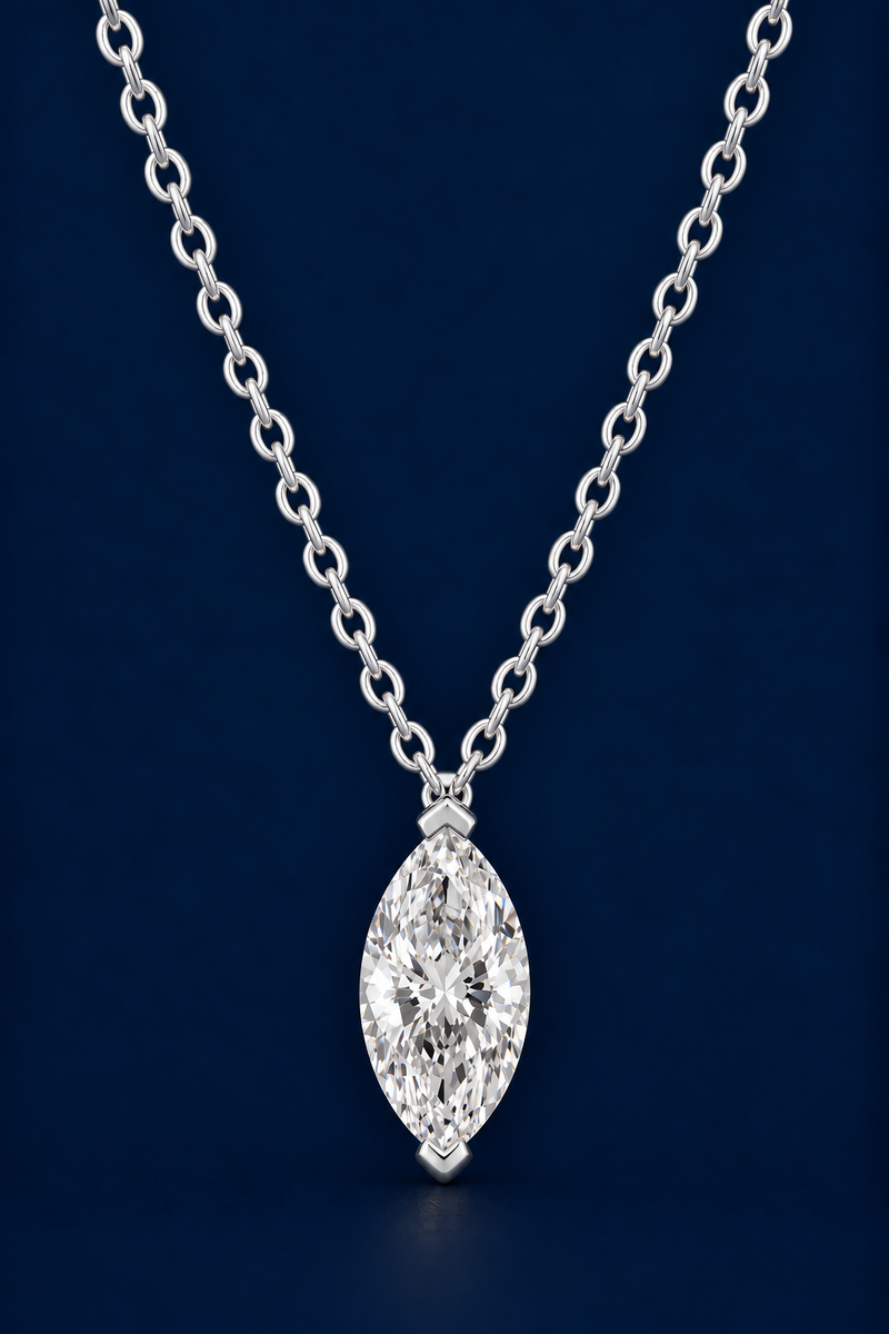 Marquise Diamond Pendant