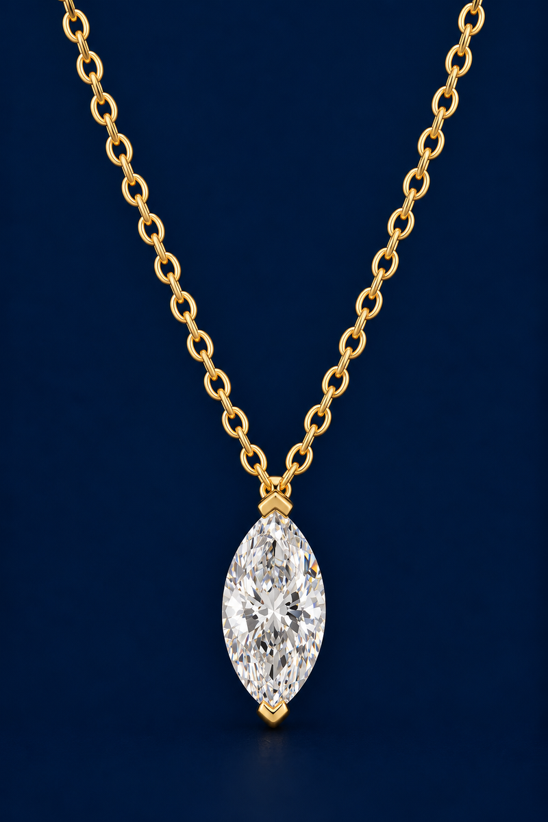 Marquise Diamond Pendant