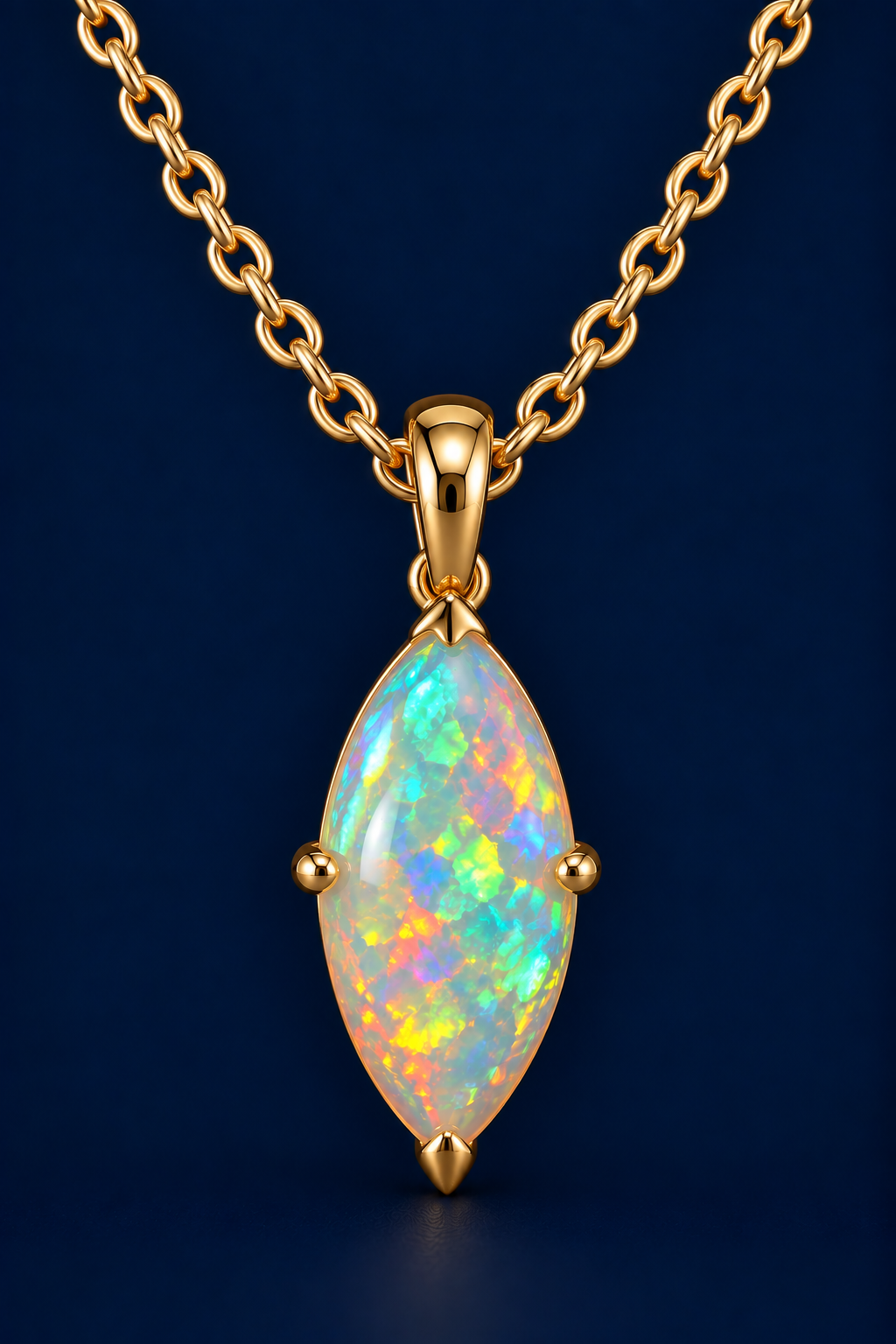 Marquise Opal Pendant