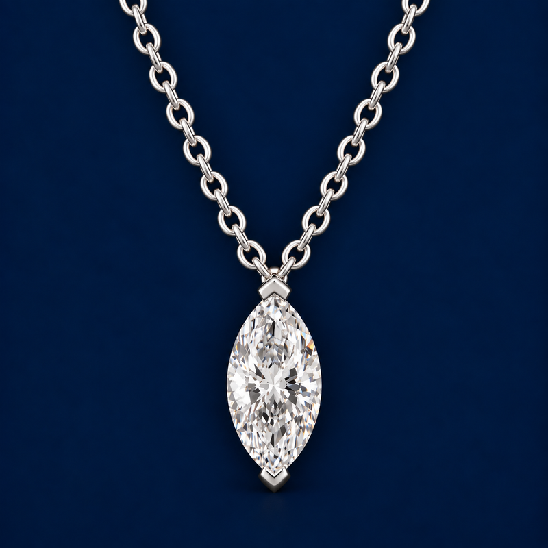 Marquise Diamond Pendant
