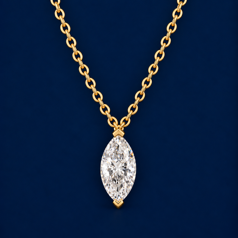 Marquise Diamond Pendant