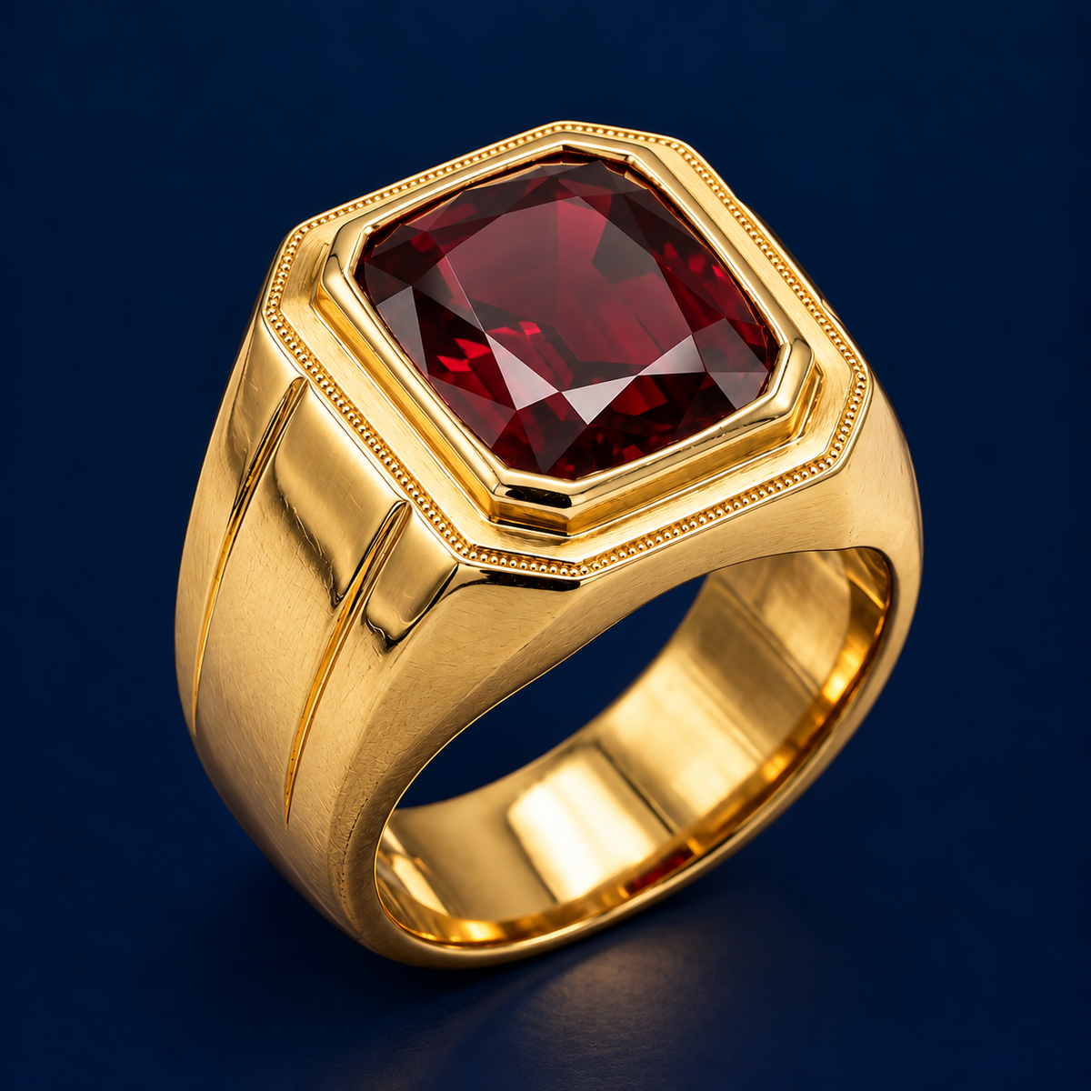 Ruby Pinky Ring