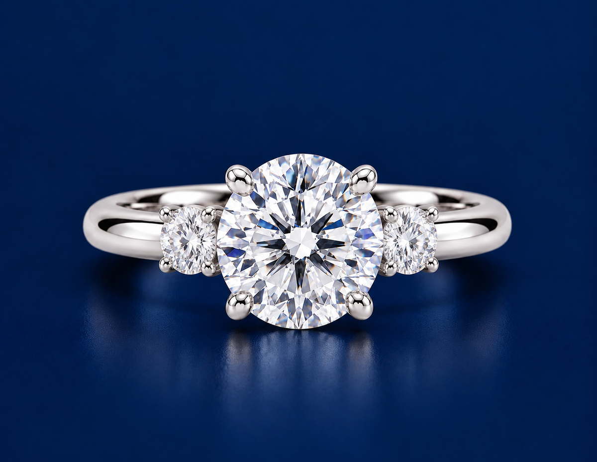Round Diamond Exclusive  Engagement Ring