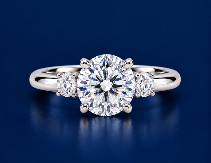 Round Diamond Exclusive  Engagement Ring